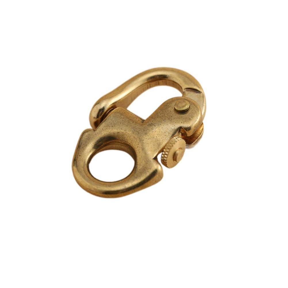 Schnellverschluss Mechanismus Messing Schäkel Marine Schnapphaken beige