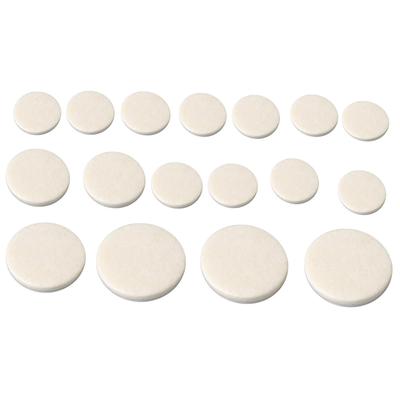 Yibuy Klarinetová flauta Biele podložky 17 ks 9-16 mm