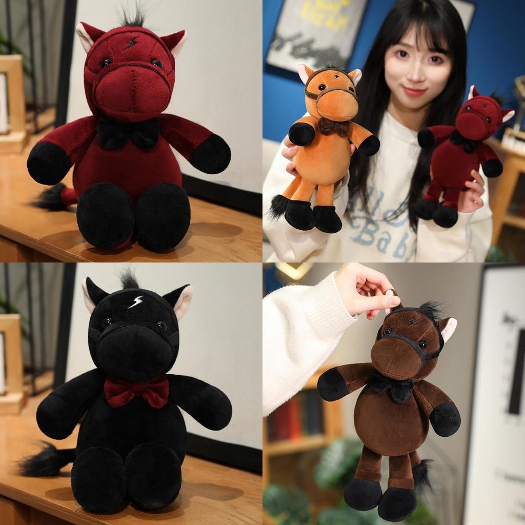 Adorable Cartoon Style Five-flower Horse Plush Toy Soft Stuffed Animal Pillow For Kids