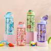550ML Cute Kids Water Bottle with Straw Free BPA Leakproof Outdoor Portable Children's Cups School Water Bottle for Children