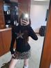 Women's Slim Fit Leopard Print Wool A-line Skirt - New Winter 2025 Style with Elastic Waist