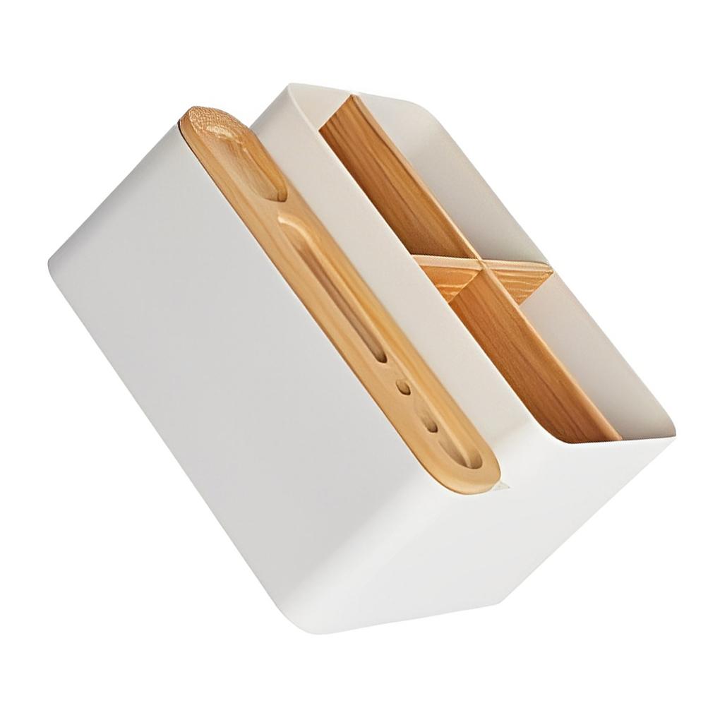 Многосекционная настольная подставка для ручек сменная подставка для подводки глаз органайзер для смартфона и пульта дистанционного управления в стиле ple style абрикосовый 960₽