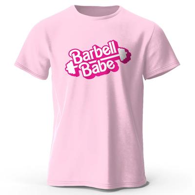Women Unisexs Pink Gym Printed TShirt  Funny Graphic Tees for Unisex Women Summer Tops  for Unisex Women Summer Tops