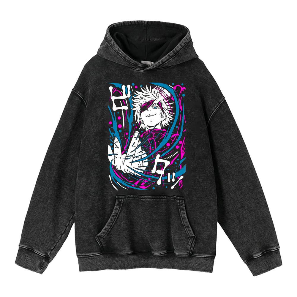 Autumn And Winter Washed Retro Hoodie Riman Retro Sweater