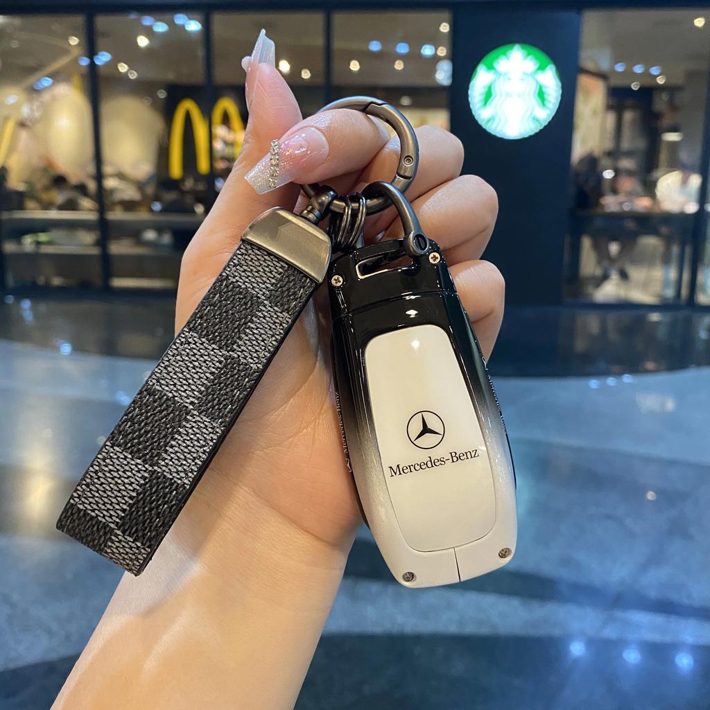RPO5 Car Key Case Cover Key Bag For Mercedes Benz A C E S Class W221 W177 W205 W213 Car-Styling Holder Shell