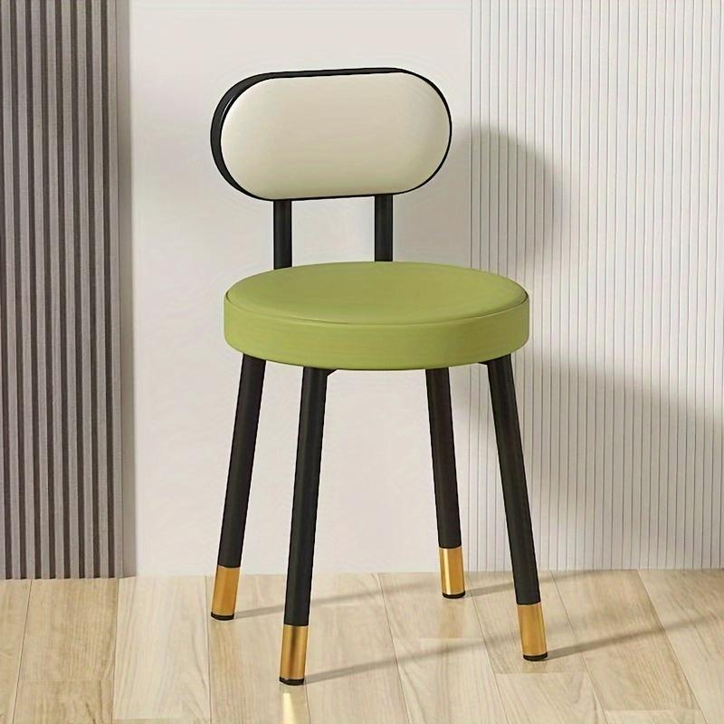 Home Light Luxury Dining Table and Chair Home Breathable Chair Creative Dining Chair Soft Packaging Chair Bedroom Dressing Chair