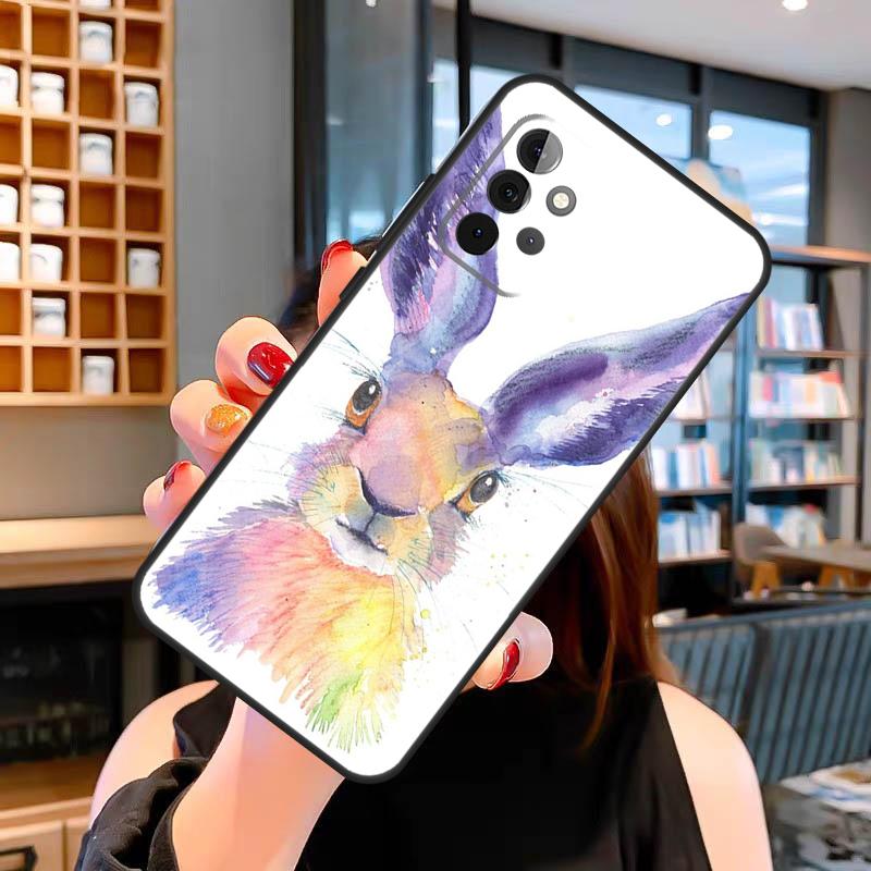 Bunny Rabbits Case For Samsung Galaxy A06 A05 A16 A26 A36 A56 A53 A32 A52 A33 A13 A55 A35 A15 A14 A34 A54