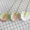 1 Branch Artificial Flower Real Touch Anthurium Lotus Artistic 3D Printing Elegant Vivid Fake Anthurium Flower Photography Props