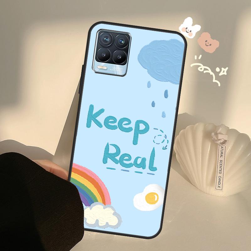 Rainbow Cute Cartoon Case For Realme GT7 Pro GT6 C65 C67 C61 C53 C55 C51 C25 C63 C71 C75 11 12 13 14 15 Pro Plus