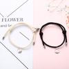 2pcs Mountain Alliance Each Other Couple Red Rope Bracelets a Pair of Magnet Stone Girlfriends Gift Braided Rope Jewelry
