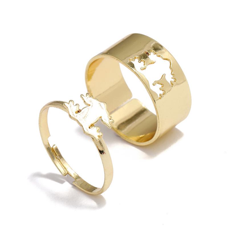 Versatile Women's Fashion Couple Rings: Light Luxury, Colorfast, Unisex Knuckle & Plain Finger Rings