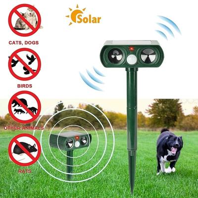 Ultraschall-Solar-Schädlingsvertreiber, Tierschädlings-Mausvertreiber, Sensor, Garten, Vogel-, Katzen- und Hundeabwehr, hält Tiere fern
