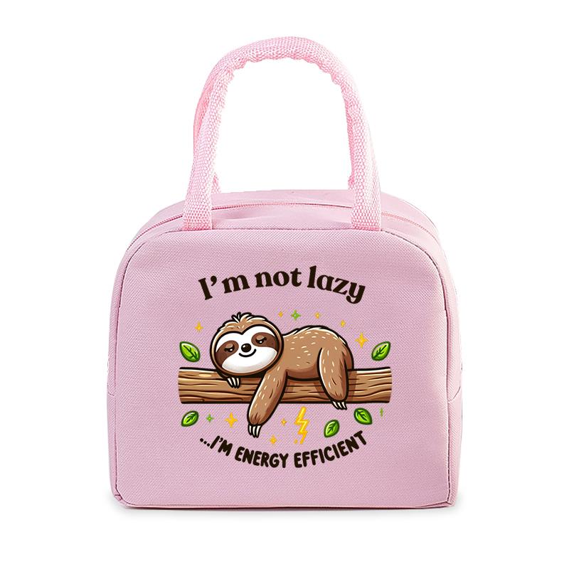 Tragbare Cartoon Faultier Print Lunchtasche Lustige Anime Tier Tragetasche Lebensmittel Kühltasche Bento Taschen Thermische Lunch Lebensmittelbox Taschen Frauen Männer