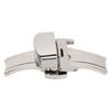 Silver Stainless Steel Watch Deployment Clasp High Finished Ergonomic Watch Buckle Replacement for