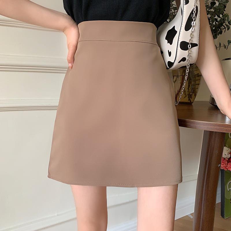 2023 Spring/Summer Korean Candy A-Line High Waist Multi-Color Student Skirt