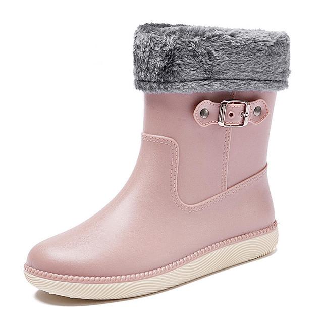 Новые женские ботинки Mid Drum Rain Shoes Outdoor Водонепроницаемые легкие сапоги — фото 13