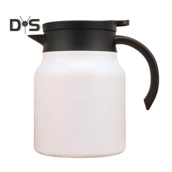 Ceainic Termic 1000 ml Ceainic termoizolat din oțel inoxidabil cu capac infuzor Filtru detașabil Caza de cafea în formă de V Carafă termică pentru bucătărie acasă