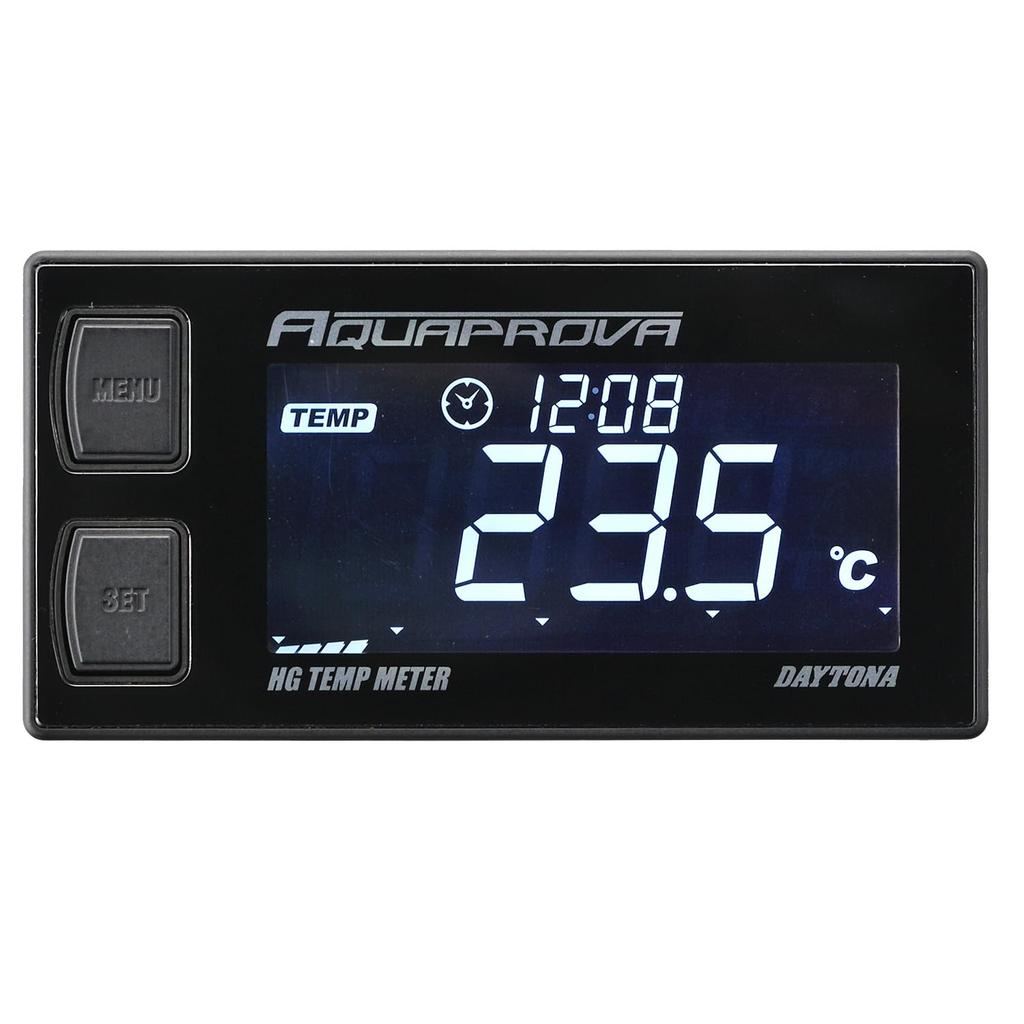 Daytona Motorcycle Voltmeter Oil Temperature Gauge Digital Waterproof Backlight AQUAPROVA