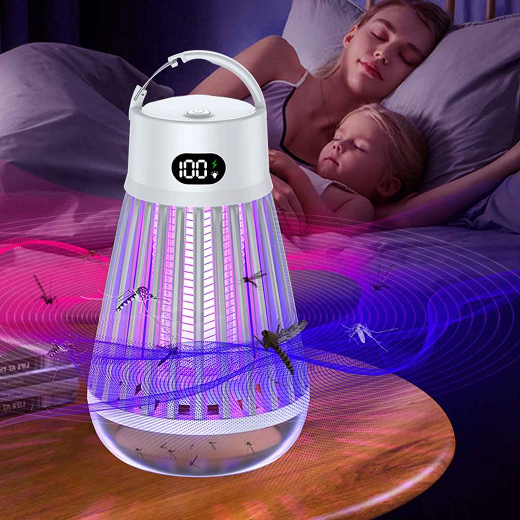 Multifunctional Mosquito Killer for Mothers and Babies, Household Outdoor Portable Electric Shock Mosquito Killer Lamp, Camping Lamp