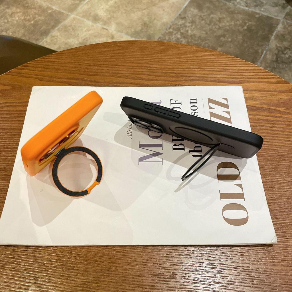 iPhone 17 Pro Max Magnetic Stand Case with Apple Skin-Feel Matte Finish, Lens Protector, and Drop-Proof Features