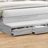 Bed Drawers Grey Sonoma 180 X 36.5 X 16.5 Cm Particleboard