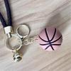 Basketball Bells Charm Keychains Simple Hangings Ornaments Pendant Keyring
