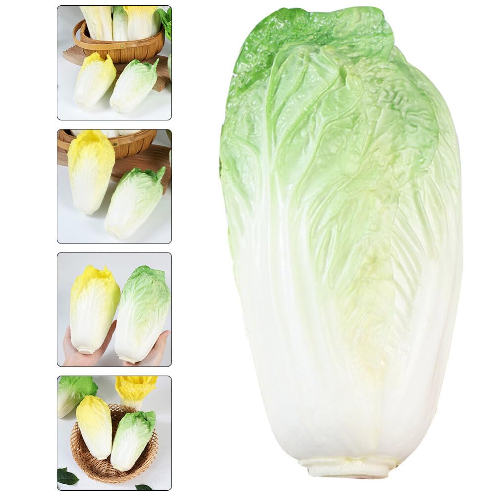 TOYMYTOY Fake Vegetable Artificial Realistic Chinese Cabbage Restaurant Display Green Model, Vegetables, Model, Prop,