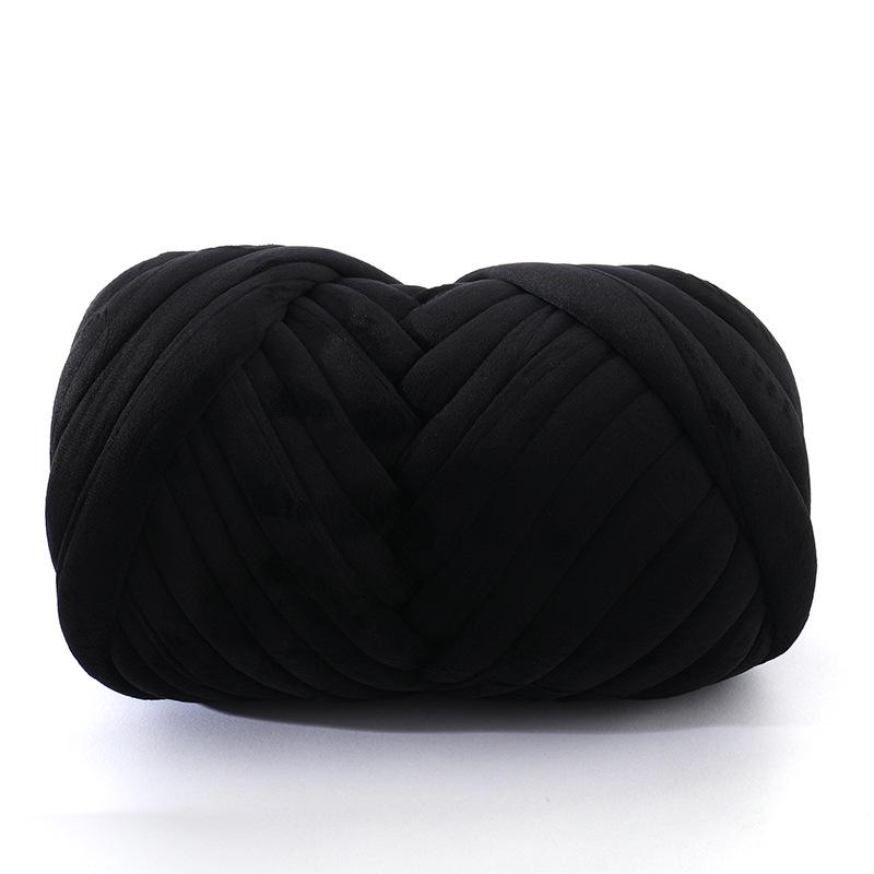 New Velvet Core-Spun Yarn for DIY: 3cm Thick Handmade Blanket, Pillow, Wool Fabric, Strip Yarn, Cat Bed.
