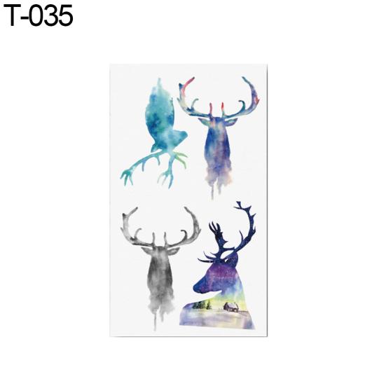 Trigram Animal Temporary Fake Tattoo Sticker Body Art Removable Decal