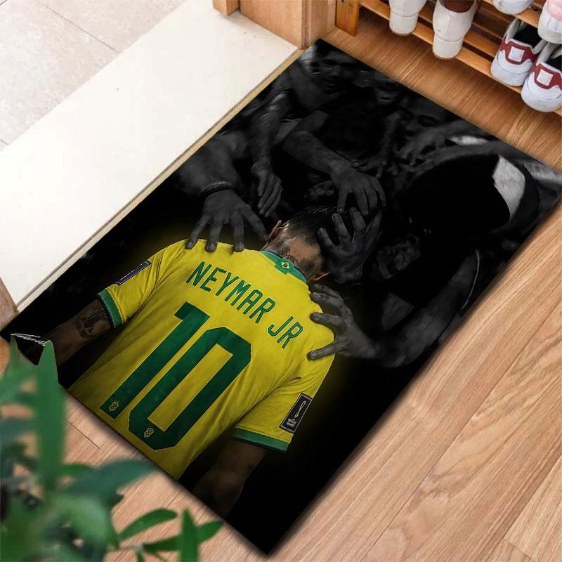 Neymar Carpet Rug for Living Room Bedroom Home Sofa Decoration,Kids play Non-slip Floor Mat