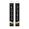 Eid Festival Banner Happy Eid Mubarak Door Curtain for Home Party Decoration Islamic Holiday Backdrop