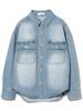 B:MING LIFE STORE by BEAMS Women's LIGHT_INDIGO Denim Shirt (S-M)