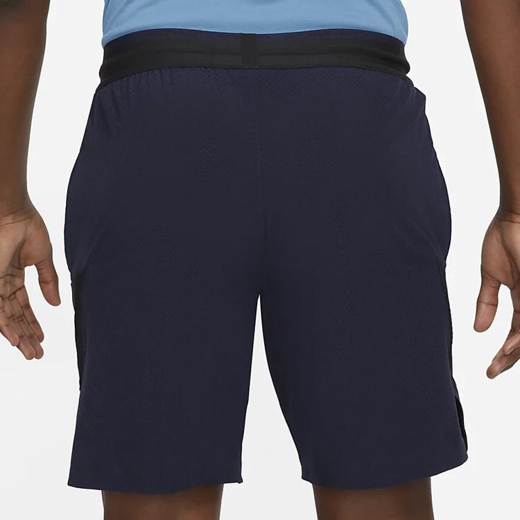 Nike Dri-FIT Flex Rep Pro Collection Color Blocked Elastic Waist Casual Sports Shorts Men shorts Dark-Blue DD1700-451