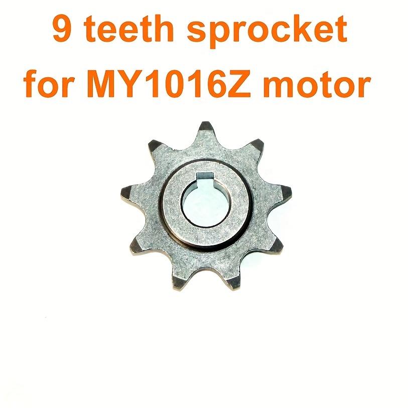 Original 9T Fixed Chainwheel 410 Chain Small Gear, Used for Electric Bicycle Motor MY1016Z Bicycle Side Drive Motor Unit Motor MY1018