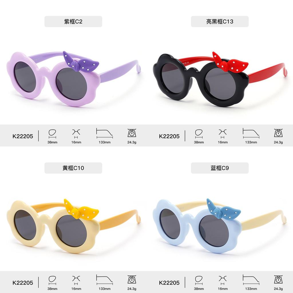 Childrens Butterfly Shape Sunglasses With Polarized Tac Lenses For Uv400 Sun Protection