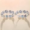 Stonefans Große Strass-Creolen für Damen Geschenk Mode Kristall-Ohrringe Schmuckzubehör