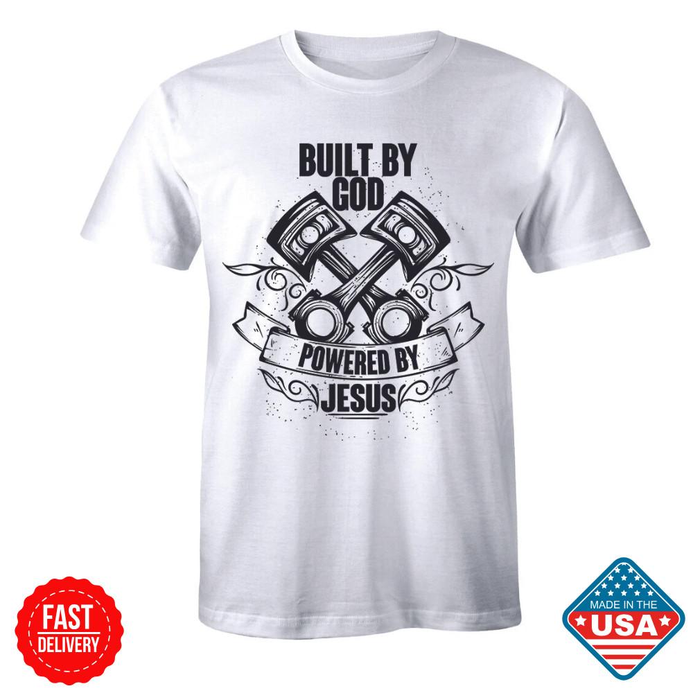 Built By God Powered By Jesus TShirt Religious Christian Unisex Inspired T-shirt Unisex T-Shirt XXXXL