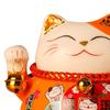 Lucky Cat Coin Bank 4.5in Exquisite Cute Bring Luck Good Wish Ceramic Fortune Cat Saving Pot Desk