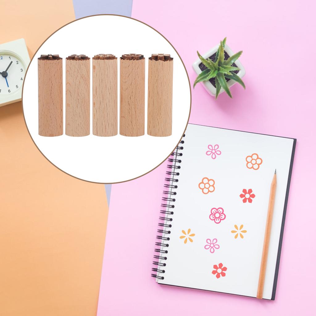 Multifunktions-Scrapbook-Stempel Holztextur Verschleißfest Tagebuch