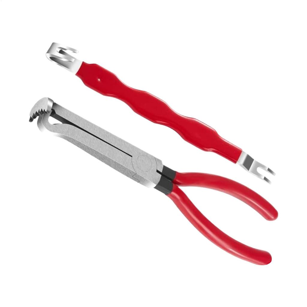 2pcs Electrical Disconnect Pliers Bendable Straight Head Wire Cutters Oil Pipe Disconnecting Pliers Electrical Connector Removal
