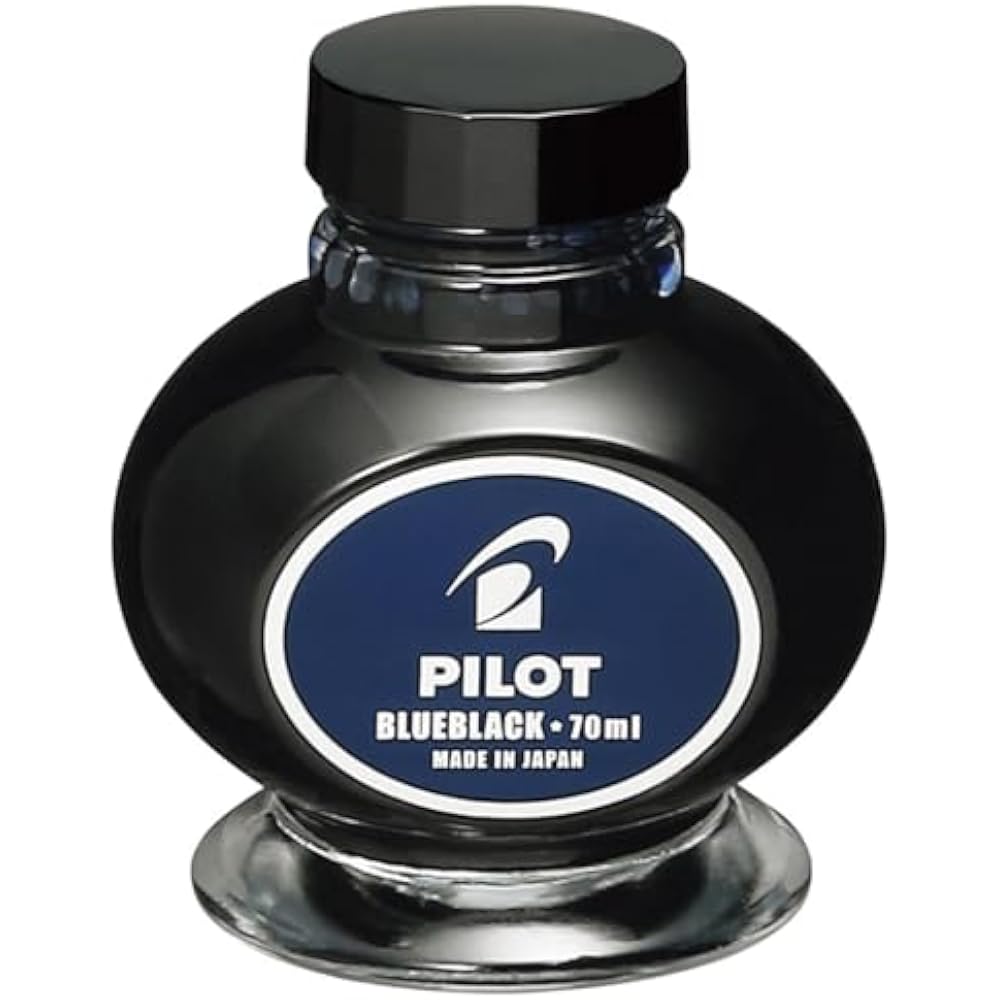 PILOT Ink General Writing Ink (Suitable for Plunger Suction Fountain Pens) Blue Black INK70BB Pilot