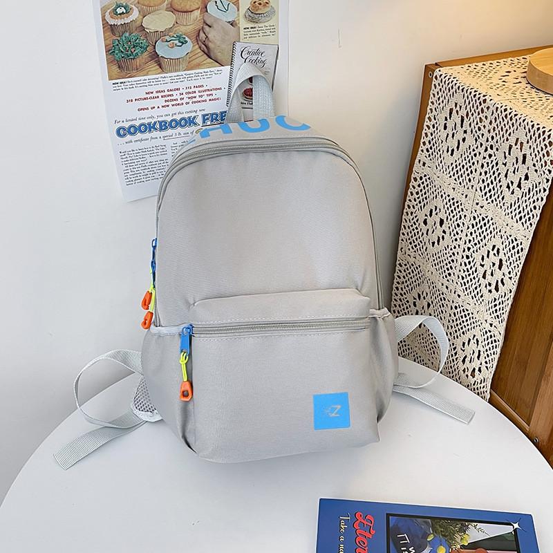 New Fashion Color Block Cute Backpack For Teens Lightweight And Stylish Shoulder Bag With High Color Value