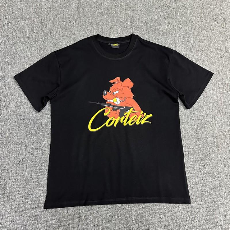 Corteiz Alcatraz Print Tee Unisex Streetwear Hip Hop Skateboard Casual Cotton T-Shirt Loose Fit