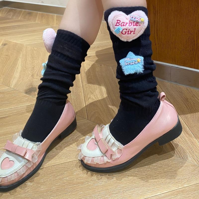 

Носки-куклы Панда Средние носки с махрой Мультяшный милый стиль Носки Лолита 1 pair