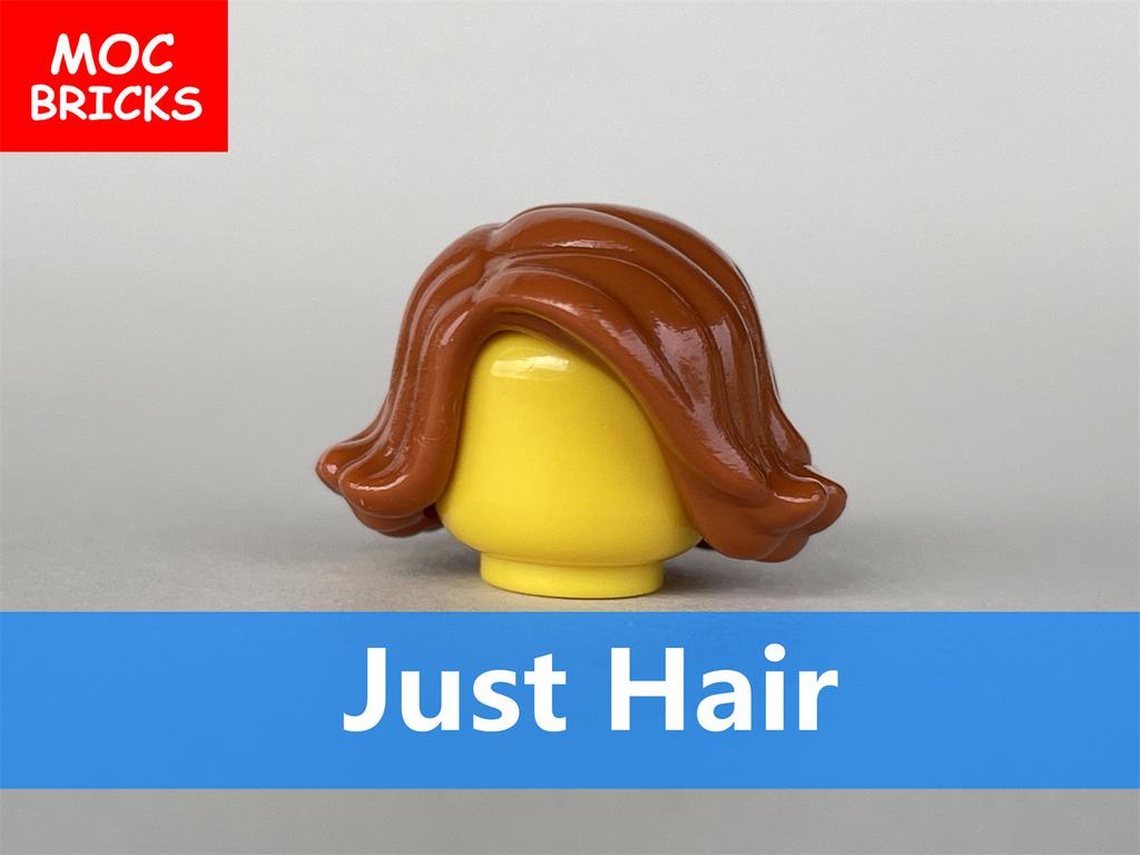 5 Stück/Los MOC Steine Weibliche Haare Zusammengebaute Partikel Bausteine Zubehör Kinderspielzeug Plastikpuppen