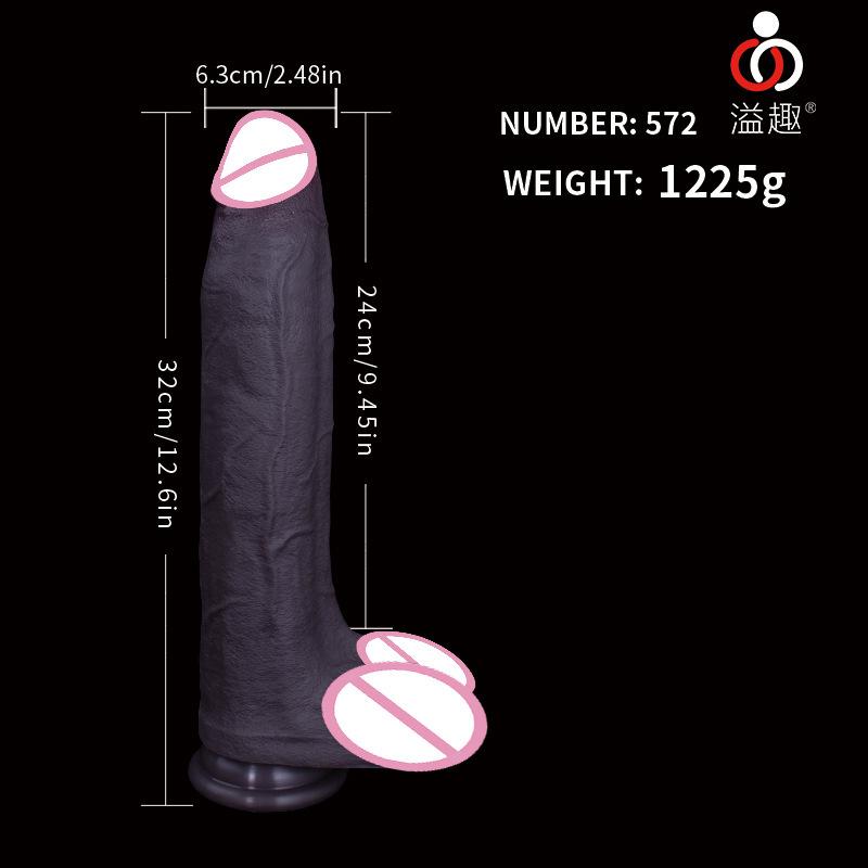 Super Thick Simulation Male Root Dildo Female Vaginal Thrusting Masturbator Sex Toy