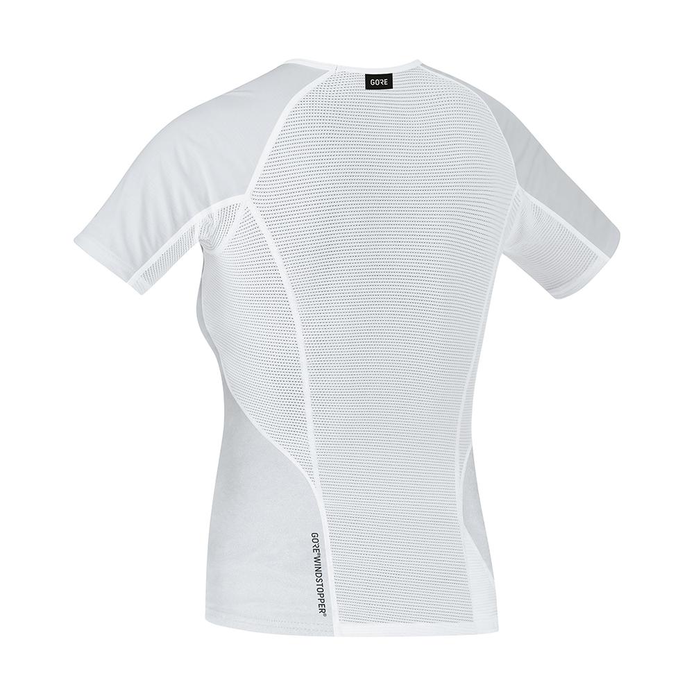GOREWEAR M Base Layer Windstopper T-Shirt Women - White (Women'S) Windproof Short Sleeve