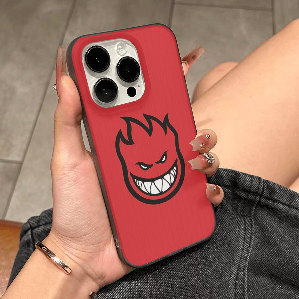 Fashion S-Spitfire Skateboard For IPhone 17 16 15 Plus Pro Max 12 14 Plus 11 13 Wave Corrugated Stripe Funda Phone Cover