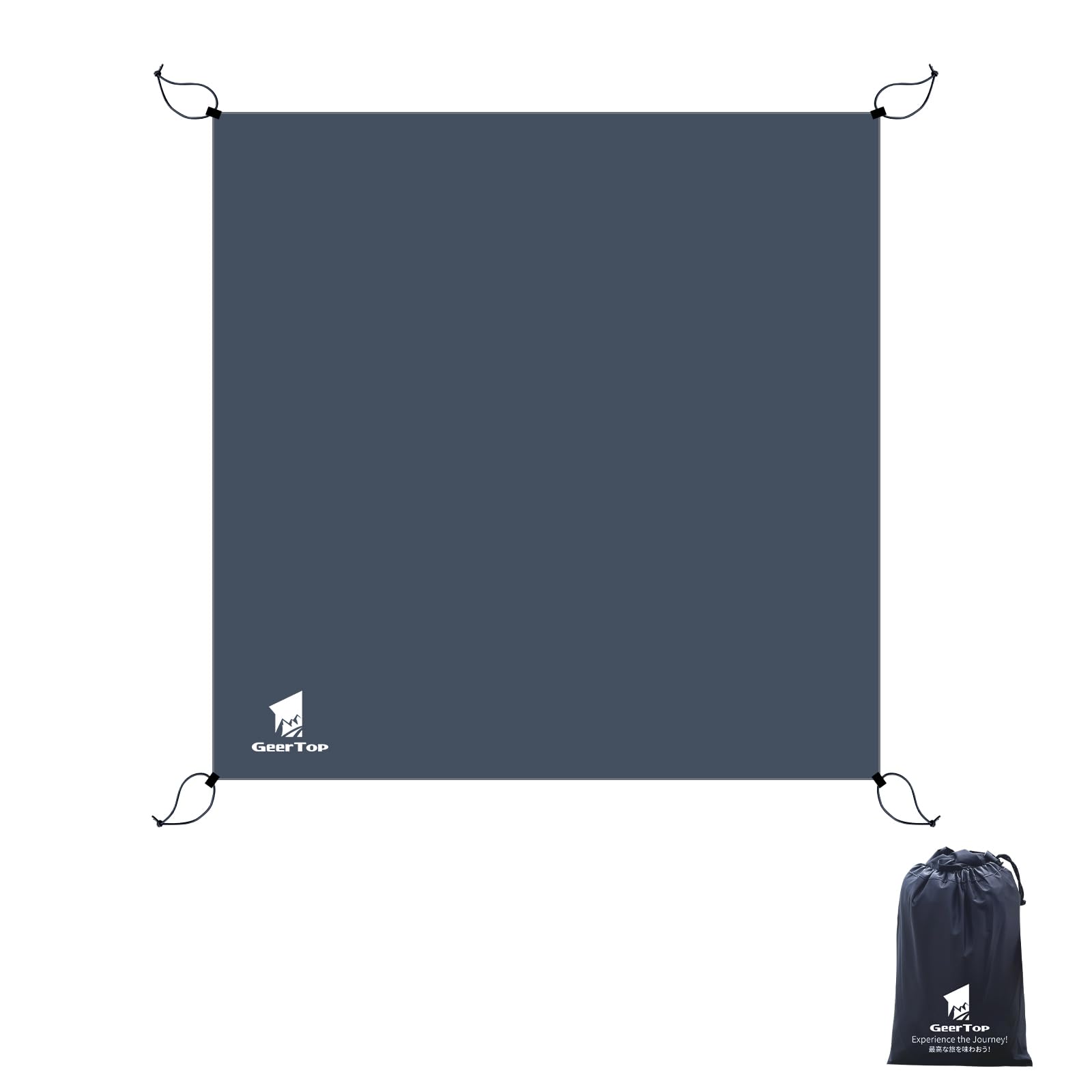 

Geer Top Ground Sheet Tent Sheet Leisure Sheet Водонепроницаемый лист Сопротивление давлению воды 3000 мм Износостойкий Легкий Компактный Открытый Кемпинг