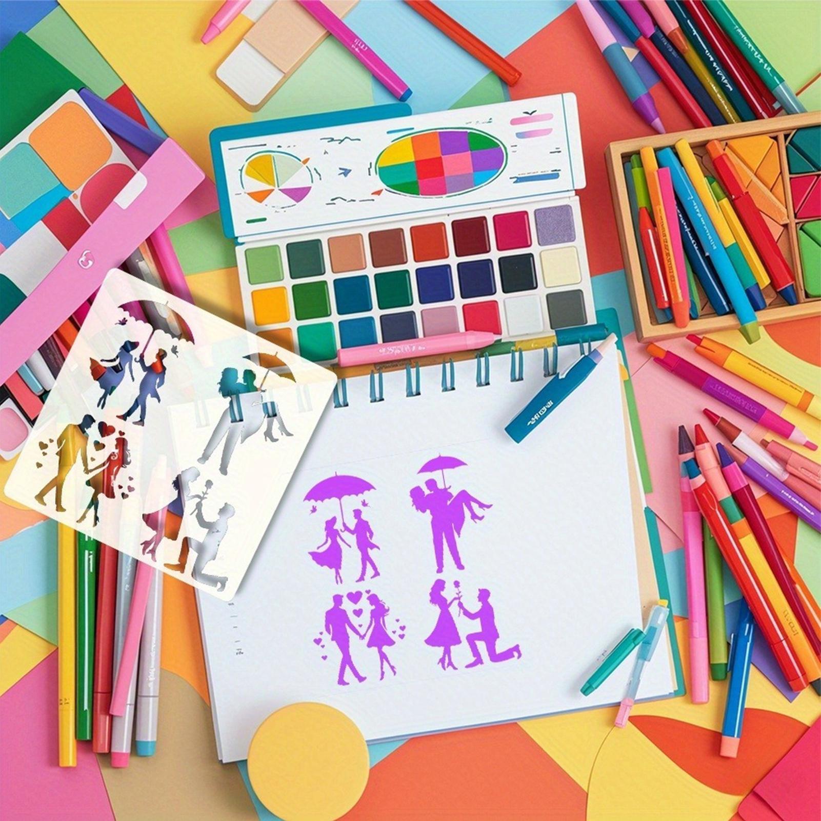 Stencils For Painting Reusable Couple Drawing Template Reusable Stencils For Painting For Wood Furniture Scrapbook Wall Fabric China Mainland